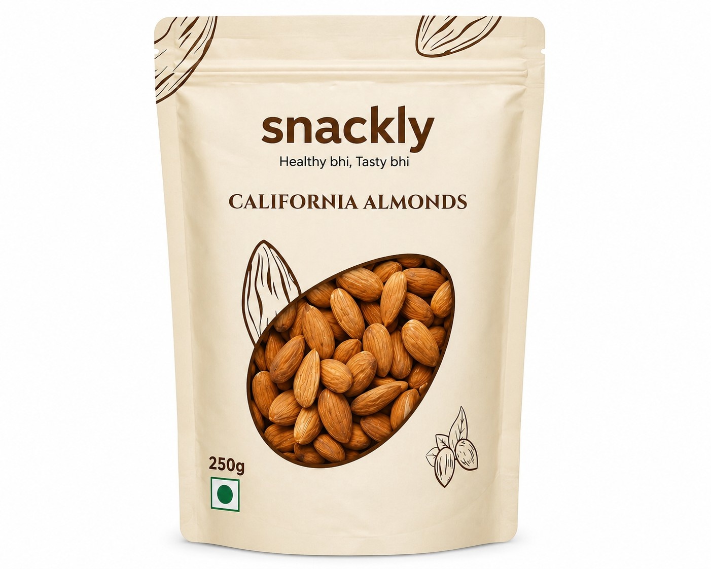 Snackly almonds - Alternate View